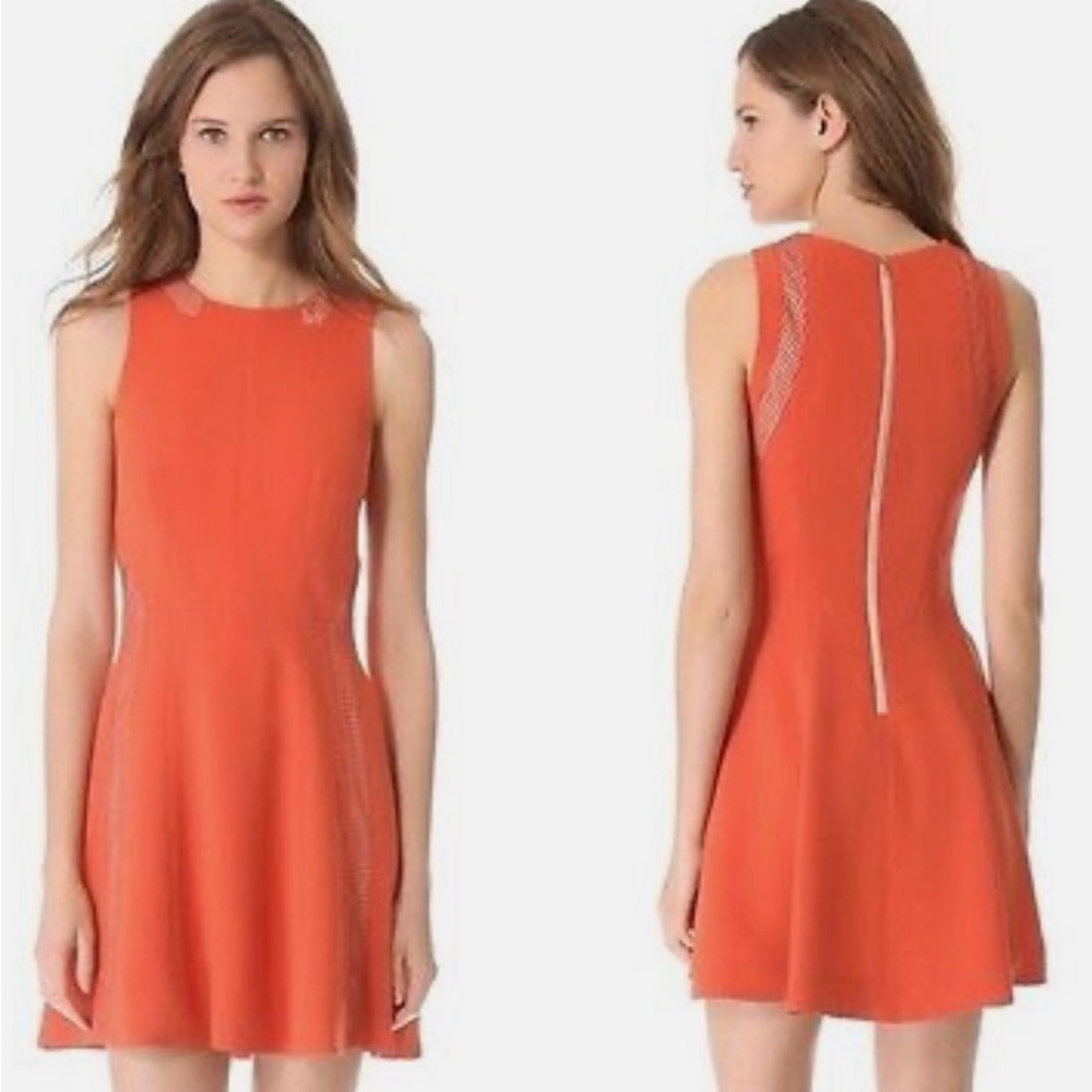 Rag & Bone Renard Orange Sleeveless Dress Sz 8